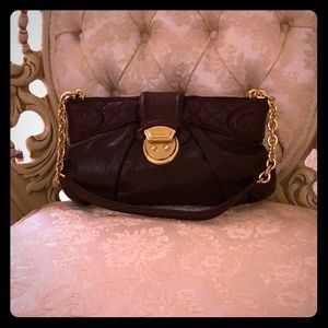 Brahmin brown leather shoulder bag